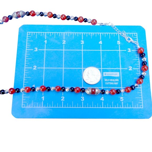 Carnelian Pendant Necklace Set 4268 - Picture 8 of 9